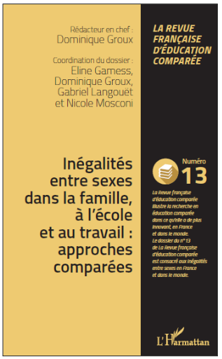 négalités entre sexes dans la famille, à l’école et  au travail : approches comparées